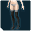 Laced Knee Socks Black.png