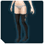 Slit Knee Socks Black.png