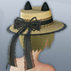Cat Ear Slick Straw Hat.png